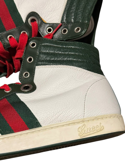Gucci Signature High Green White