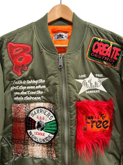 Barriers x Alpha Industries Repurposed Bomber Jacket Complexcon Exclusive 1 of 1 Olive
