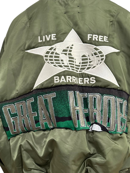 Barriers x Alpha Industries Repurposed Bomber Jacket Complexcon Exclusive 1 of 1 Olive
