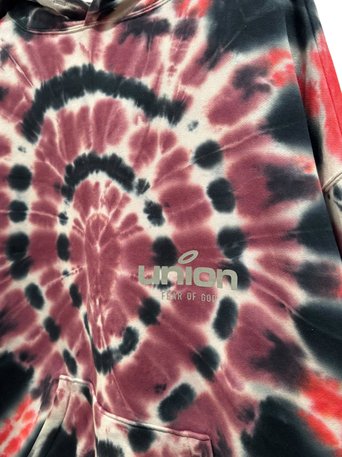 Fear of God Essentials x Union LA 30th Year Hoodie Vintage Tie Dye